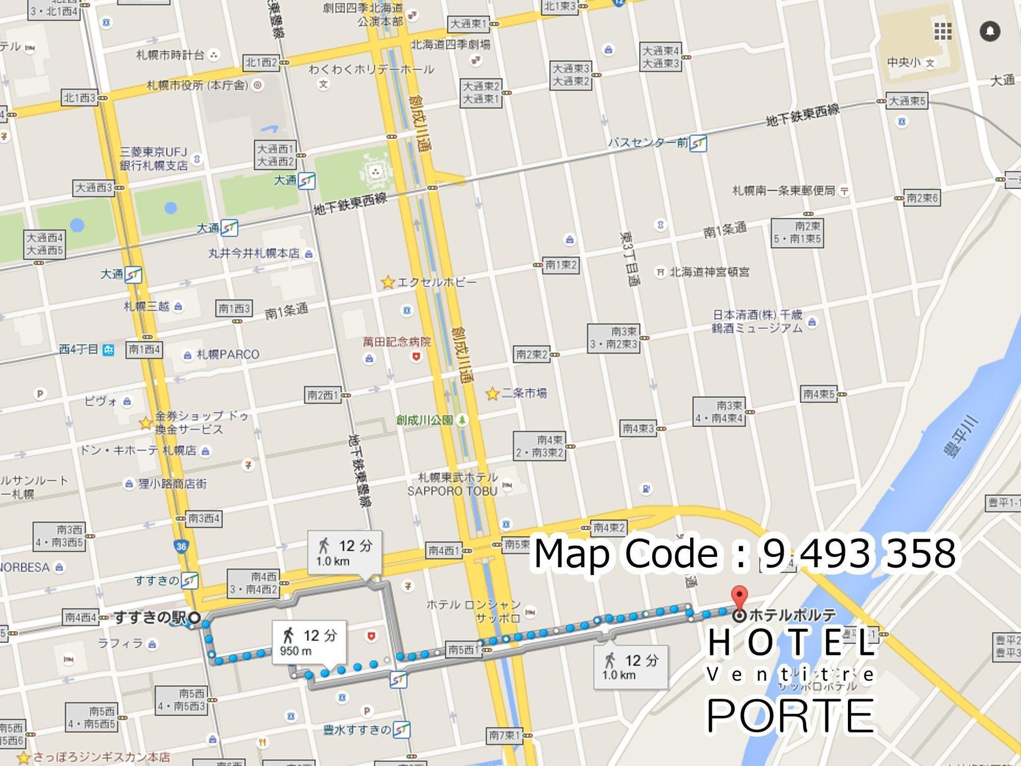 Hotel Porte Sapporo Exterior foto